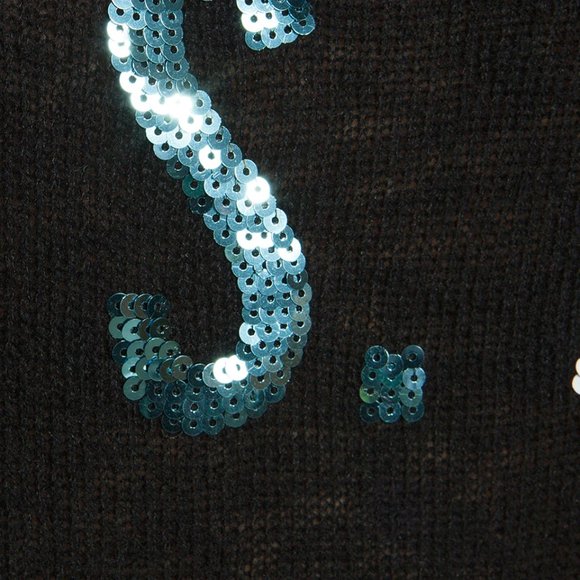 Wildfox USA Lake House Sequin Tee, Black, XS - Picture 4 of 5